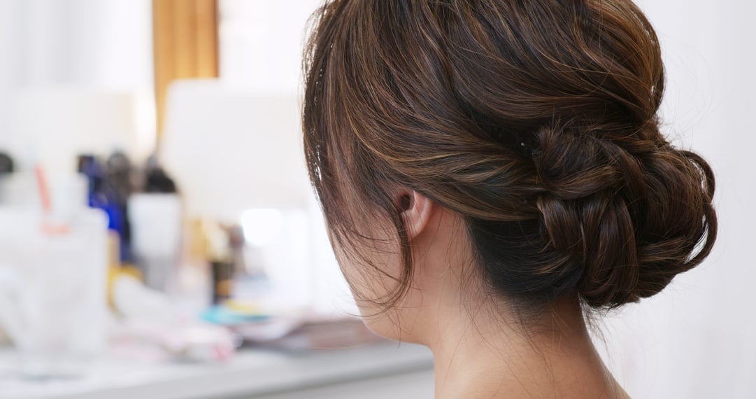 Hairstyle for Bride in Salon